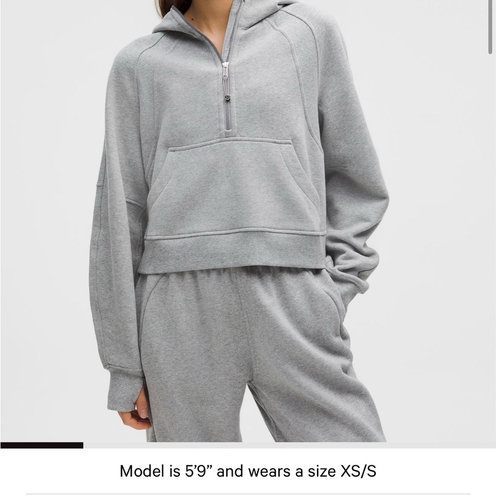 lululemon athletica Gray Scuba Hoodie Women’s M